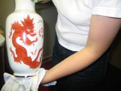 Vase mit Drachenmuster Vase mit Drachenmuster